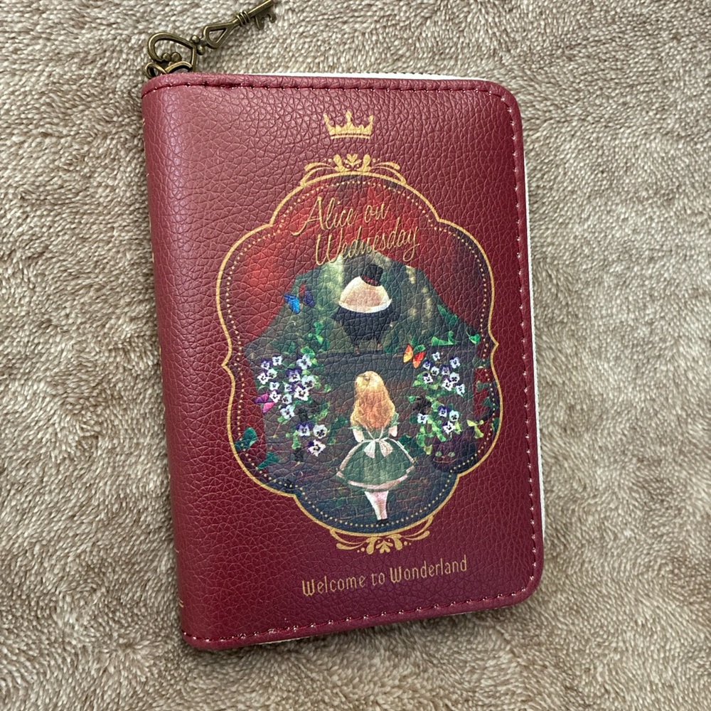 Alice on Wednesday brick Red Wallet